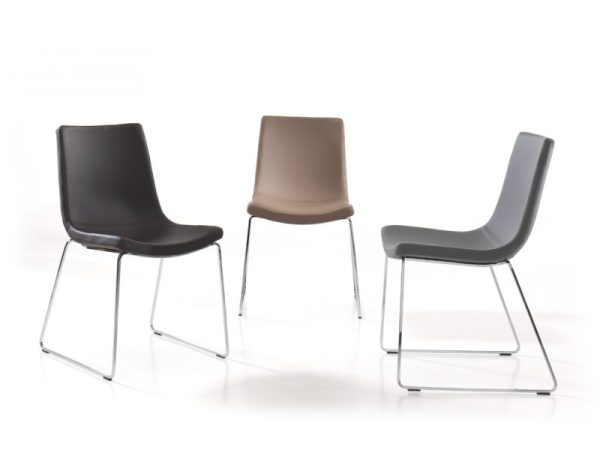 Eetkamerstoelen met nickelframe
