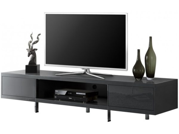 Hoogglans TV kast Grijs