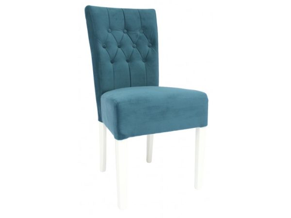 Velours stoel blauw