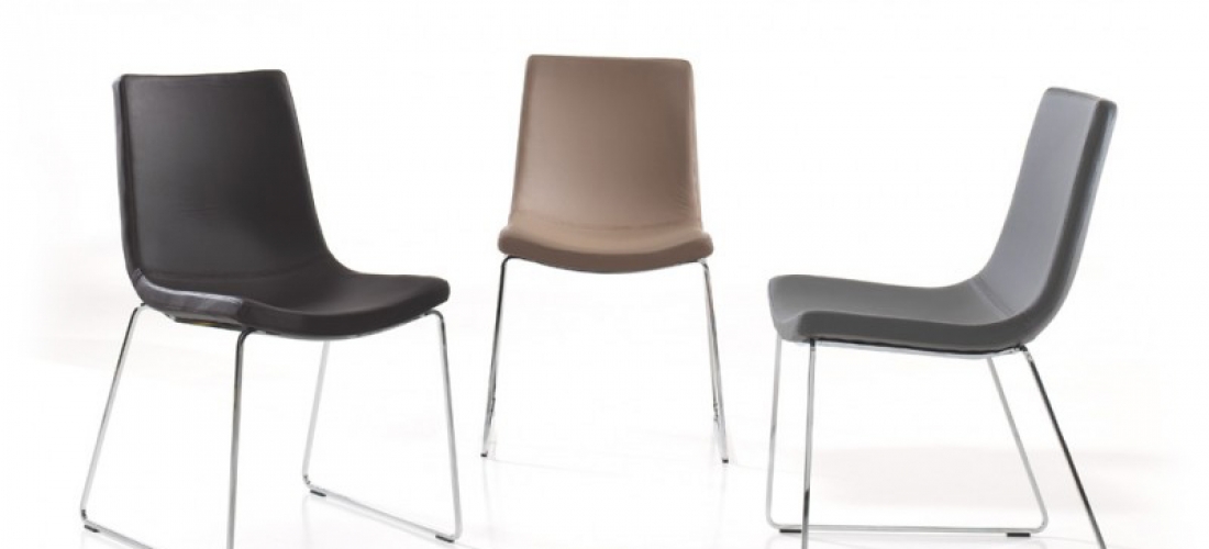 Eetkamerstoelen met nickelframe