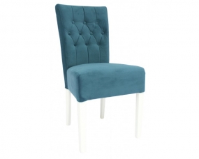 Velours stoel blauw