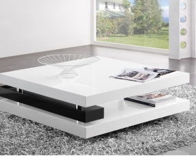 Salontafel vierkant hoogglans