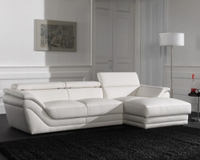 Longchair met stoffen bekleding